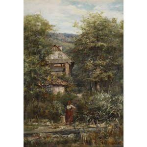 Aleksander Mroczkowski (1850, Kraków – 1927, Stubno near Przemyśl), Girl by the Water, 1898