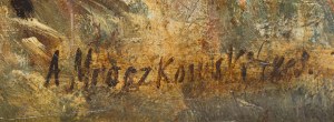 Aleksander Mroczkowski (1850 Kraków - 1927 Stubno k. Przemyśla), Dziewczyna nad wodą, 1898