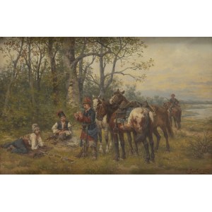 Ludwik Gędłek (1847 Krakov – 1904 Viedeň), Odpočinok kozákov