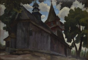 Stanisław Kamocki (1875 Warszawa - 1944 Zakopane), Kościółek w Radziszowie, około 1920