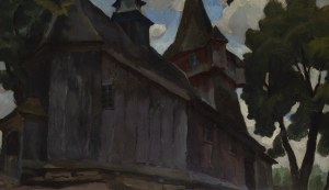 Stanisław Kamocki (1875 Warszawa - 1944 Zakopane), Kościółek w Radziszowie, około 1920