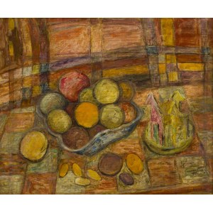 Emil Krcha (1894, Kałusz – 1972, Kraków), “Still Life with Fruit” (“Still Life III”), before or in 1949
