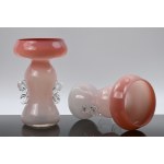 Jerzy SŁUCZAN-ORKUSZ (1924–2002), Set of 2 vases/candlesticks with bows — HS Tarnowiec — second half of the 20th century