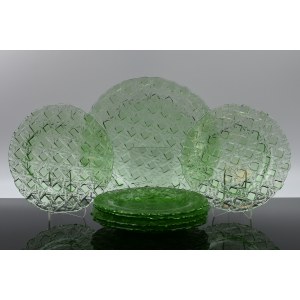 Ryszard SERWICKI (1949–2020), “KRATKA” Dessert Set — HSG Ząbkowice — 1980s