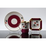 Wincenty POTACKI (1904–2001), 12-piece bridge set – Ćmielów – 1960s–1970s