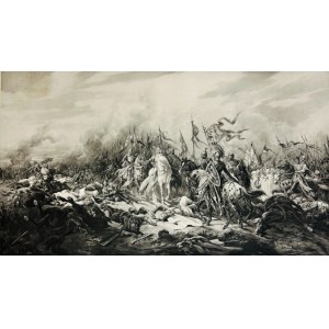Poland - 20th century - Juliusz Kossak (1824, Nowy Wiśnicz - 1899, Kraków) - Print - The Battle of Płowce - Reproduction, 1914