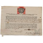 18th century - 1761 - Rome - Antonio Maria Odescalchi - Ecclesiastical certificate for Piotr Paweł Filip Bonaloggi