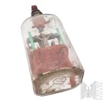 [NAIVE ART/INFLANTY] - Poland/Courland - 18th/19th century - Scene of the Crucifixion in a Bottle (The Passion of Christ, Golgotha, Folk Art, Wood, Devotional Objects, Religious Art, Monastic Art (?), Lielvārde)