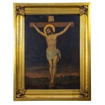 Zygmunt Ogrodowski (1923-1998) - Polonia - 1989 - La crocifissione, olio su tela (Cristo, arte sacra)