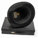 [VARSAVIANA] Szwalbe Sach et Ska – début du XXe siècle – Chapeau haut-de-forme noir – Chapeau dans son étui d'origine – Élégance, mode masculine, fin de siècle