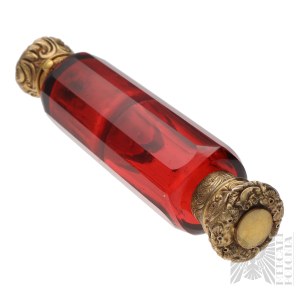 19th/20th Century - Glass Crystal Perfume Bottle for Ladies, Everyday Life, Elegance, Etiquette, Toiletry