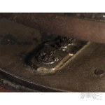 [HERB SAS] Poland, 19th/20th century. Cast-iron press for stamping dry seals featuring the Sas coat of arms HERB SAS - POLISH HERALDRY - NOBILITY SEAL - DRY STAMP - DESK PRESS - CAST IRON - 19th/20th CENTURY