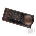 [HERB SAS] Poland, 19th/20th century. Cast-iron press for stamping dry seals featuring the Sas coat of arms HERB SAS - POLISH HERALDRY - NOBILITY SEAL - DRY STAMP - DESK PRESS - CAST IRON - 19th/20th CENTURY