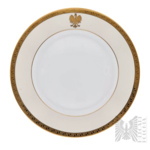 Third Republic of Poland - Poland - Porcelain Plate for the Ministry of Foreign Affairs (Silesian Porcelain - Studio Design Collection) Emblem of the Republic of Poland, Tableware, Diplomacy