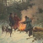 Zygmunt Kaczówka (1915–1996) — After the Elk Hunt, Oil on Canvas (Realism, Hunting)