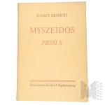 [AUTOGRAPHE DE L'ILLUSTRATRICE / EX-LIBRIS] Livre dédicacé par l'illustratrice Maja (Maria) Berezowska (Baranovichi, 1898 – 1978, Varsovie) &amp; ex-libris d’Andrzej Czernik – Ignacy Krasicki, « Myszeidos. Chants X », Institut national d’édition, 1954, Va