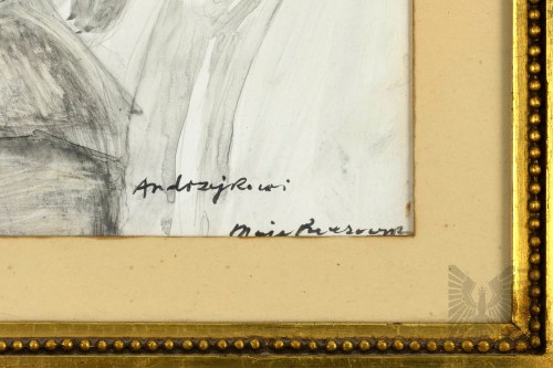 Maja (Maria) Berezowska (Baranowicze 1898 - 1978 Warszawa) - Portret Mężczyzny Czytającego Album, (Andrzej Czernik h. Orwat/Orwał)
