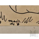 [EROTICA] Maja (Maria) Berezowska (Baranovichi, 1898 – 1978, Warsaw) - Poland - Woman &amp; Man (Senses, Frivolity, Eroticism) - Collection of Andrzej Czernik of the Orwał/Orwat Coat of Arms