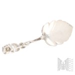 [0.800 SILVER] Germany, Pforzheim, Christoph Widmann, “Hildesheimer Rose,” Leaf- and Rose-Shaped Cake Server, after 1919, Tableware, Everyday Life, Cakes and Sweets
