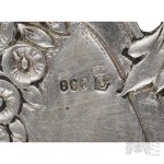 [ARGENTO 0,800] Germania, Spatola da torta con decorazione traforata a forma di rosa - Articoli per la tavola, Vita quotidiana, Torte e dolci