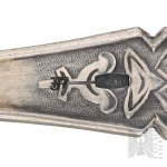 [ARGENTO 0,875] Fabbrica di gioielli di Tallinn / Tallinna Juveelitehas, Cucchiaio-colino per preparare il tè, Repubblica Socialista Sovietica Estone, URSS, Stoviglie da tavola, Vita quotidiana, Russia sovietica