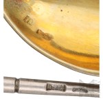 [ARGENTO 0,875] Russia imperiale - Due cucchiai d'argento, fine XIX - inizio XX secolo