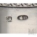 [ARGENT 0,875] Russie impériale, Moscou – XIXe siècle, 1908-1917 – Lot de 4 verres, Vie mondaine
