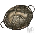 [PANSLAVISM - SILVER] Silver Tray / Bread Basket “Trompe-l’œil” (“Deception of the Eye”)—Moscow, 1896 (Tableware)