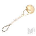 [SILVER 0.800] Silver Spoon with a Snake-Shaped Handle, Władysław Z. Rogalski, Kraków, Poland, Second Polish Republic, Tableware, Everyday Life, Cutlery