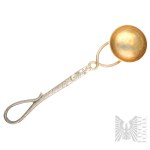 [SILVER 0.800] Silver Spoon with a Snake-Shaped Handle, Władysław Z. Rogalski, Kraków, Poland, Second Polish Republic, Tableware, Everyday Life, Cutlery