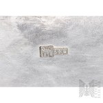 [0.875 SILVER] - Jan Pogorzelski - 19th century, 1872 - Warsaw - Box-shaped Sugar Bowl with Floral Ornament; Tableware, Table Arts, Vessels, Varsaviana, Tsarist Russia