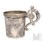 [MALCZ/SILVER 0.750] - Poland (Kingdom of Poland) - 19th century - Karol Filip Malcz - Silver Cup with Floral Ornament