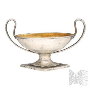 [ARGENTO 0,750] - Jan Maciej Schwartz - XVIII/XIX secolo, 1772-1828 - Varsavia - Saliera classica aperta - Stoviglie, Arti della tavola, Vasi