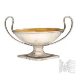 [SILVER 0.750] - Jan Maciej Schwartz - 18th/19th century, 1772–1828 - Warsaw - Open Classicist Salt Shaker; Tableware, Table Arts, Tableware