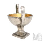 [SILVER 0.750] - Jan Maciej Schwartz - 18th/19th century, 1772–1828 - Warsaw - Open Classicist Salt Shaker; Tableware, Table Arts, Tableware