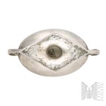 [ARGENTO 0,750] - Jan Maciej Schwartz - XVIII/XIX secolo, 1772-1828 - Varsavia - Saliera classica aperta - Stoviglie, Arti della tavola, Vasi