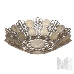 [SILVER] Second Polish Republic - Filigree Basket Made of Silver Circulating Coins - Numismatics, 2 zł, 10 zł, Polonia, Coin Art
