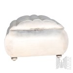 [ART DECO/ 0.800 SILVER] - Poland - Second Polish Republic Box-Style Sugar Bowl - Kraków, Tableware
