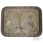 La Polonia nel XIX secolo - Sigismondo III e Anna d'Asburgo - Vassoio patriottico, SOVRANI DELLA POLONIA, RINASCIMENTO, BAROCCO, AQUILA BIANCA