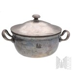 [FUKIER WARSAW] Second Polish Republic: Plated Saucepan from the Fukier Restaurant WARSAW PLATEDWARE - SECOND POLISH REPUBLIC - T. FUKIER - WARSAW - RESTAURANT - WINE BAR - HOTELWARE - SERVING DISH - FRAGET