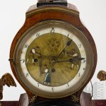 Austria/Germany, early 19th century — Empire/Biedermeier-style Portico Clock with a Figurative Automaton — Moving Figures on the Dial