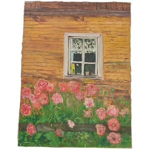 Jancenty Wójcik (1940–2018) – Poland – 20th century – “Window,” Oil on Canvas, ABSTRACT ART