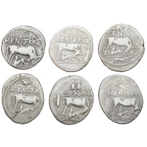 Greece - Illyria, Apollonia, Drachm ca. 229 BC - LOT - 6 pcs