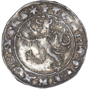 John of Luxembourg (1310-1346) Bohemia - Prague Groschen. Kuttenberg.