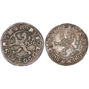 Rudolf II. (1576–1612) Maley Groschen 1593, 1596 Praha LOT