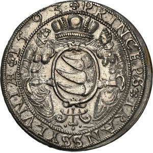 Zikmund Báthory (1581–1602), taler z roku 1593, NB