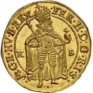 Ferdynand II (1619–1637) Dukat z 1637 r. KB