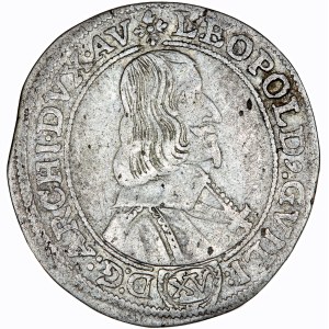 Leopold Wilhelm Erzherzog von Österreich (1637-1662) Olmütz. XV Kreuzer, 1659 Kremsier