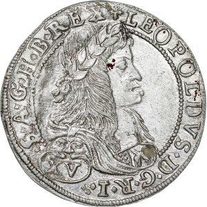 Leopold I. (1657-1705) XV Kreuzer 1665 Graz