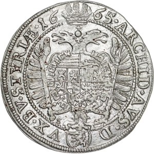 Leopold I. (1657-1705) XV Kreuzer 1665 Graz